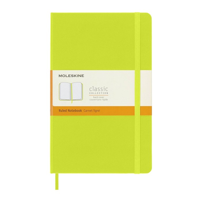 MOLESKINE Notizbuch Classic Collection fester Einband ca. DIN A5 liniert, hellgrün Hardcover 240 Seiten, 1 St.
