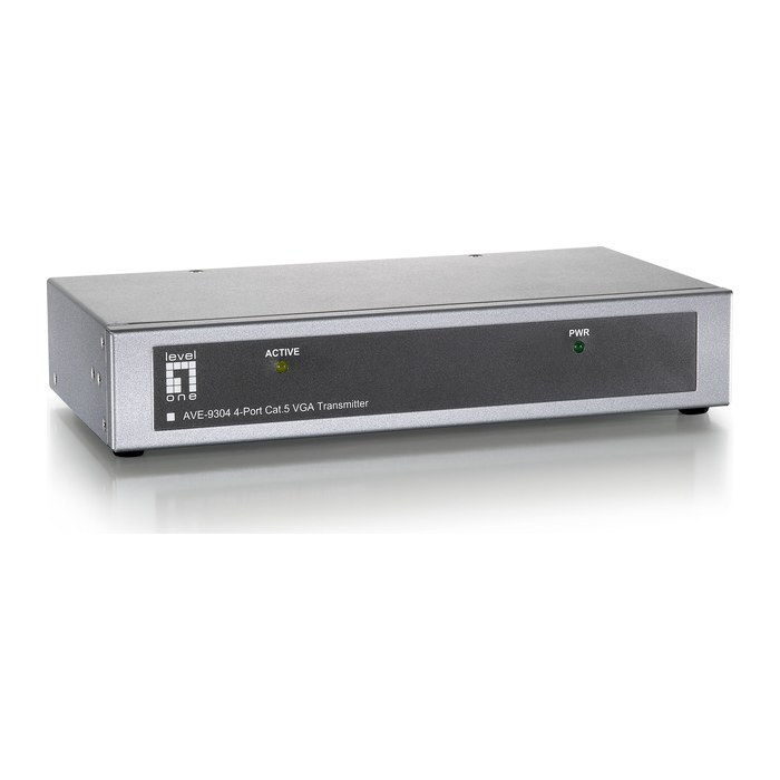 LevelOne VGA Sender Cat5 4xRJ45/2xDB15 300.00m grau