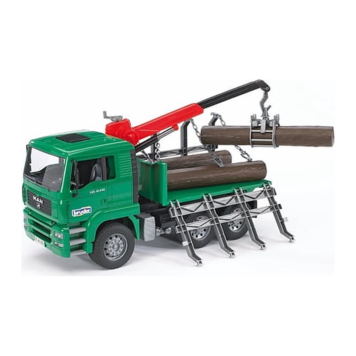bruder MAN Holztransport-LKW mit Ladekran 2769 Spielzeugauto