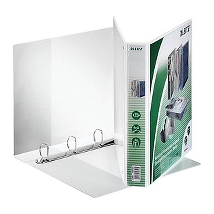 LEITZ Präsentationsringbücher 4-Ringe weiß 5,0 cm DIN A4, 6 St.