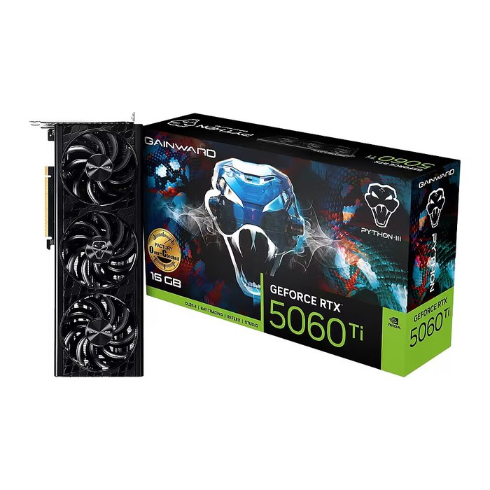 Gainward RTX5060Ti Python III OC 16GB GDDR7 HDMI 3xDP