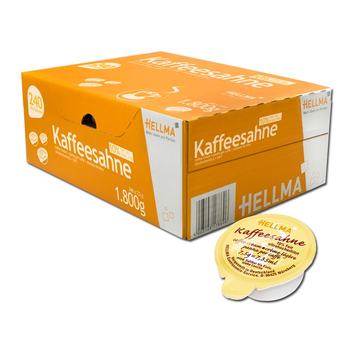 HELLMA Kaffeesahne 10 % 240x 7,5 g