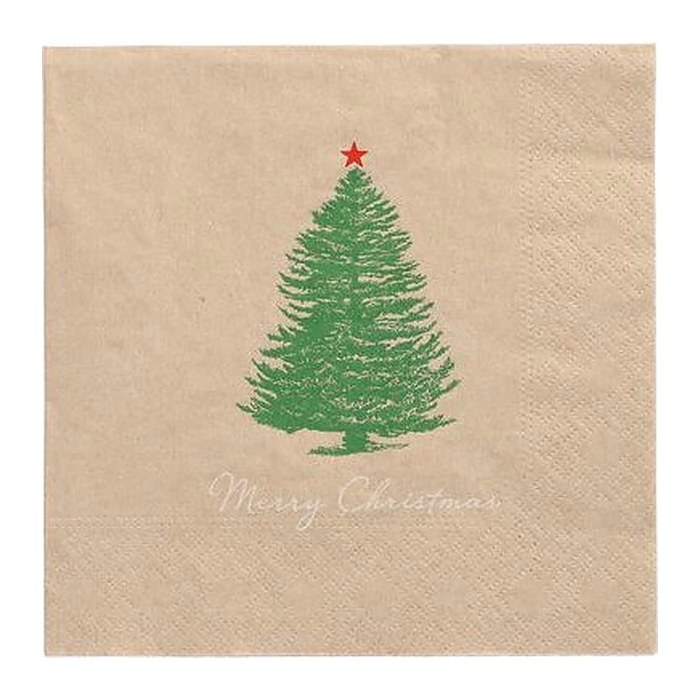 PAPSTAR Servietten Christmastree with Star 20 St.