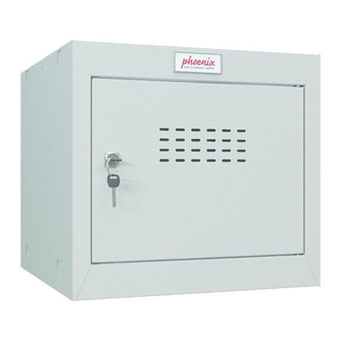 Phoenix Safe Würfelspind 44l klein Türschloss grau