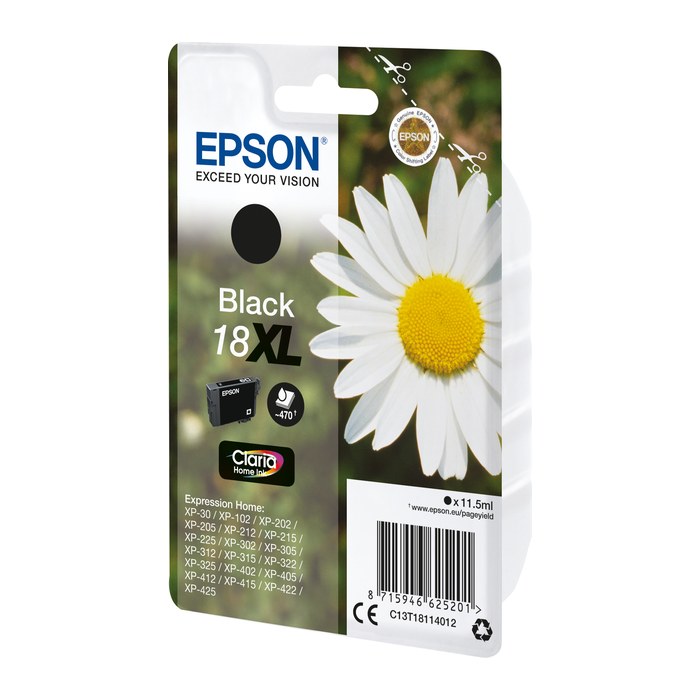EPSON 18XL / T1811XL (Gänseblümchen) schwarz Druckerpatrone