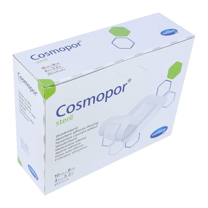 HARTMANN Wundverband Pflaster Cosmopor® Steril 9008063 weiß 8,0 x 10,0 cm, 25 St.