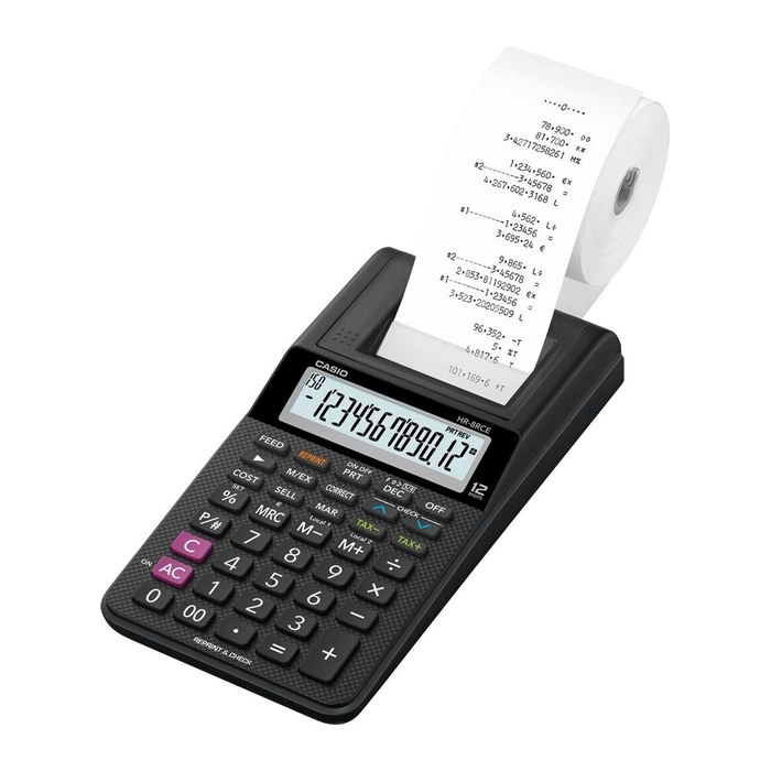 CASIO HR-8RCE Tischrechner druckend schwarz