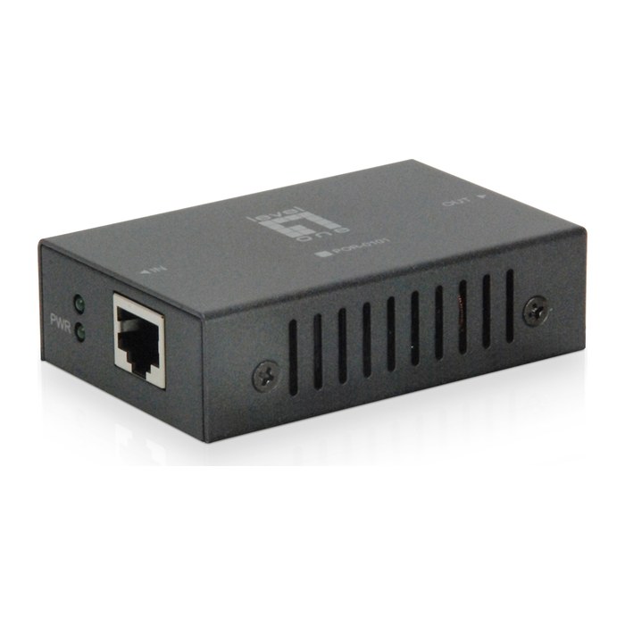 LevelOne PoE+Repeater 2xFE PoE grau