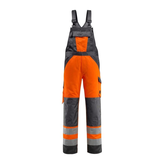 MASCOT® unisex Warnschutz-Latzhose Gosford orange, dunkelanthrazit Größe 102
