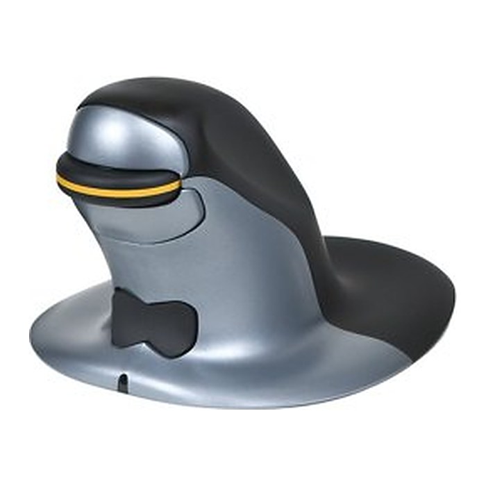 Fellowes Maus Penguin beidhändig kabellos Gr.L schwarz/silb