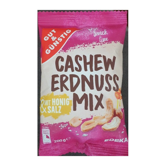 GUT&GÜNSTIG Cashew-Erdnuss-Mix Nüsse 200,0 g, 1 St.
