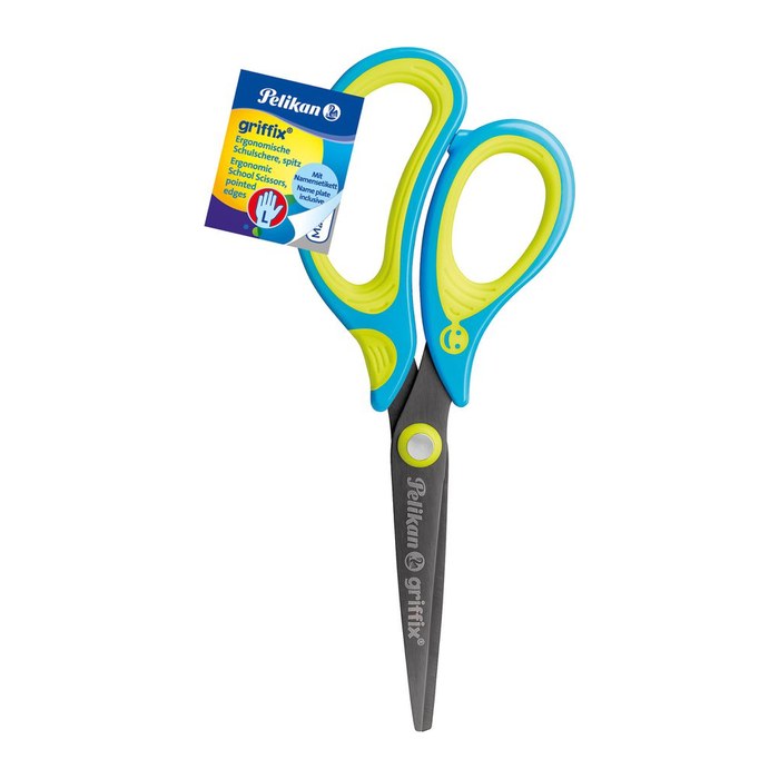 Pelikan Schere griffix SC1BLS blau Linkshänder spitz 15cm