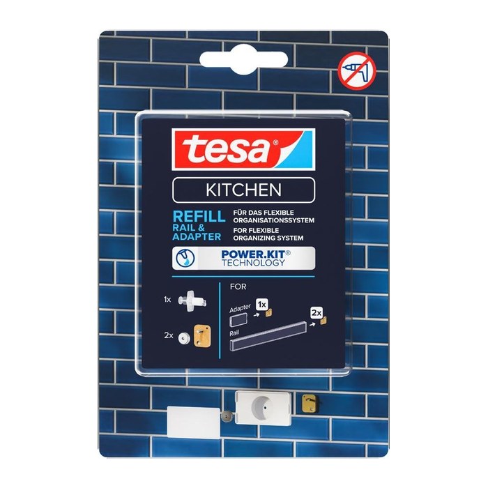 tesa KITCHEN Power.Kit® Montageset für max. 10,0 kg, 1 St.