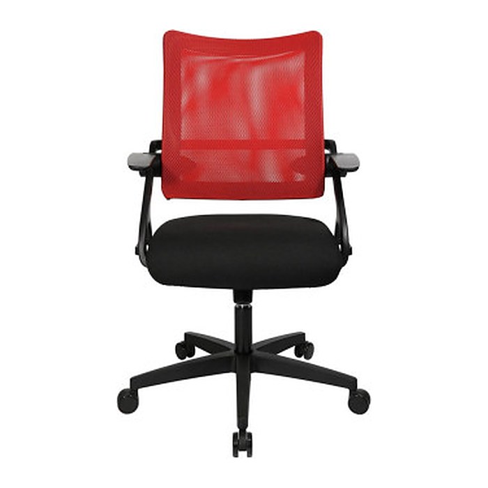 Topstar Bürostuhl New S'move, DS100A T201 Stoff rot, Gestell schwarz