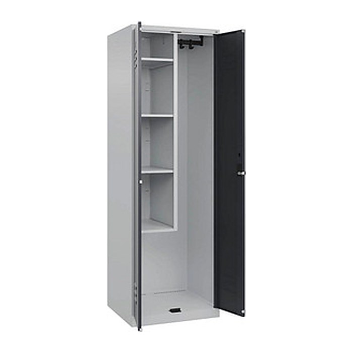 CP Putzmittelschrank Classic Plus 080100-00 S10007 lichtgrau, anthrazitgrau 4 Fachböden 60,0 x 50,0 x 185,0 cm, aufgebaut, 1 St.