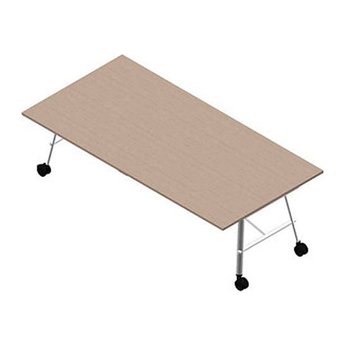 Quadrifoglio Konferenztisch SERENITY ulme weiß rechteckig, A-Gestell weiß, 240,0 x 120,0 x 75,0 cm