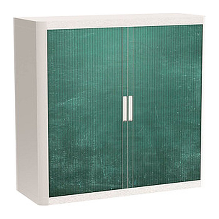 PAPERFLOW easyOffice Vintage Rollladenschrank 62368 2 Fachböden 110,0 x 41,5 x 104,0 cm