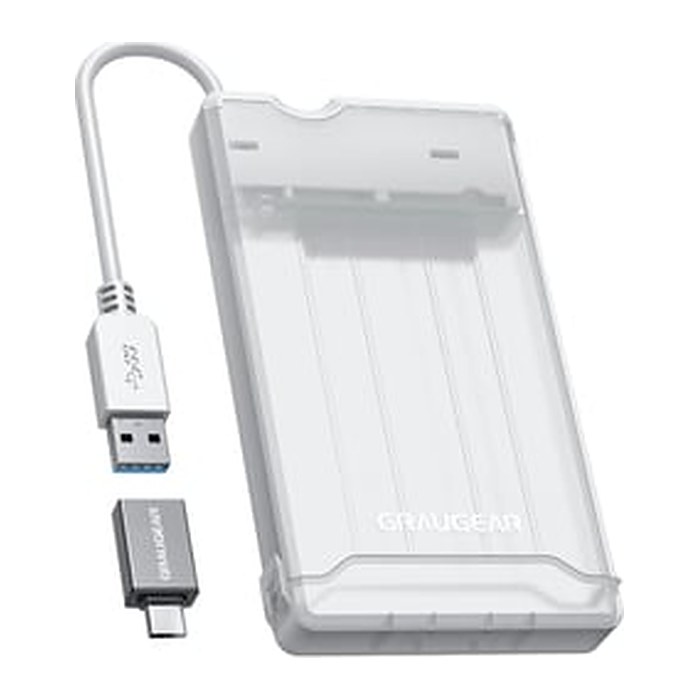 GRAUGEAR externes Festpl.Gehäuse 2,5"HDD/SSD USB 3.2 Alu
