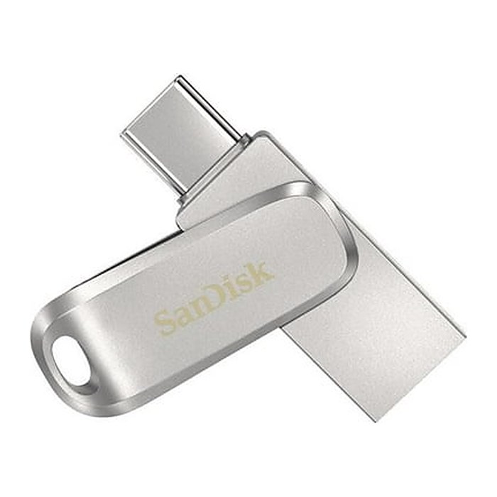 SanDisk USB-Stick Ultra Dual Drive Luxe Type-C silber 64 GB, 1 St.