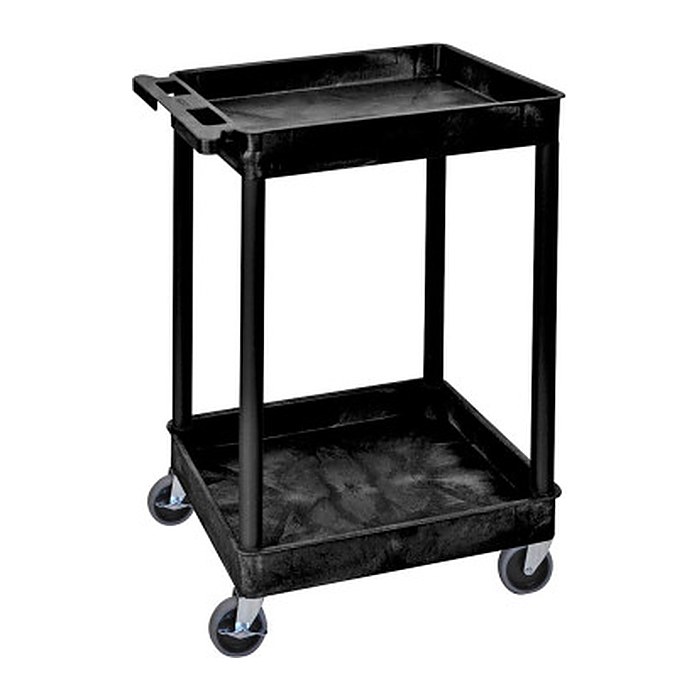 LUXOR Etagenwagen schwarz 61,0 x 46,0 x 95,0 cm