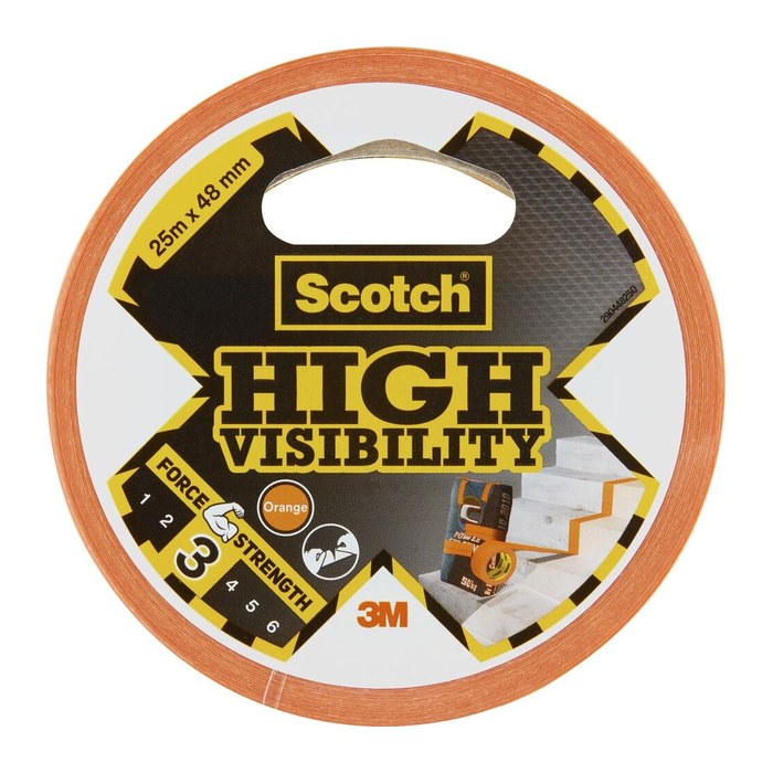 Scotch High Visibility Gewebeband orange 48,0 mm x 25,0 m 1 Rolle