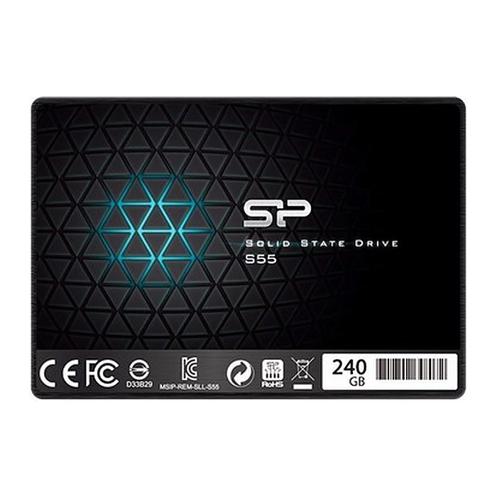 Silicon Power SSD 240GB 6.3cm SATAIII S55 3D Nand Black