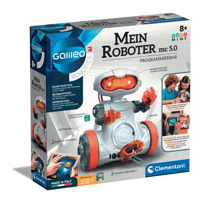 Clementoni Experimentierkasten Mein Roboter mc 5.0 weiß, orange