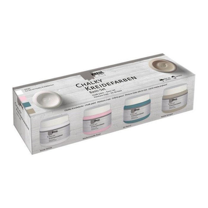 KREUL Chalky Kreidefarben farbsortiert 4 x 150,0 ml, 4 St.