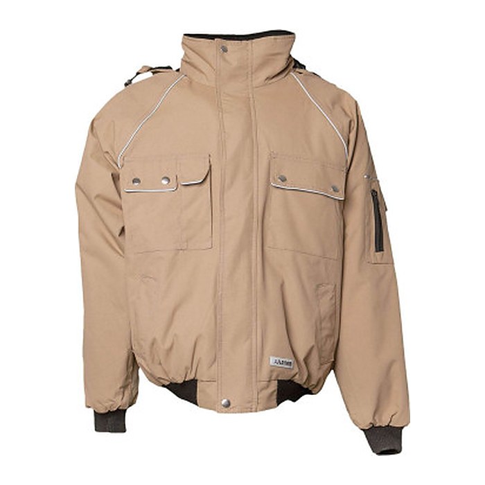PLANAM® unisex Arbeitsjacke CANVAS 320 khaki, schwarz Größe S