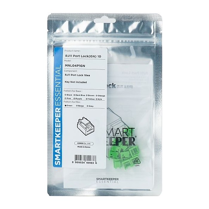 SmartKeeper Mini "RJ11 Port" Blocker grün 10 Stk.