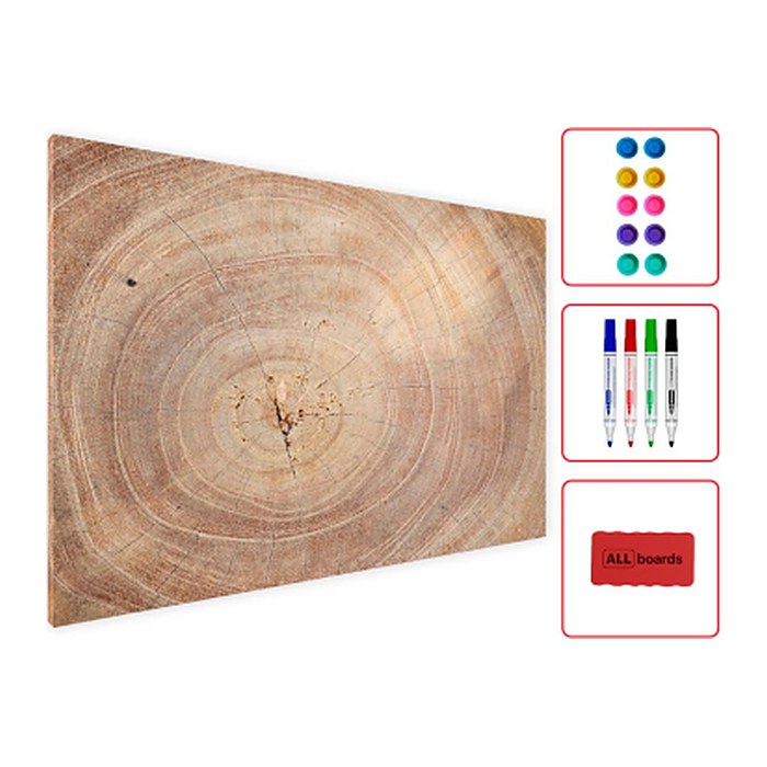 ALLboards Magnettafel 60,0 x 40,0 cm Baumstamm