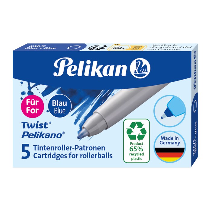 Pelikan Tintenrollerminen blau 5 St.