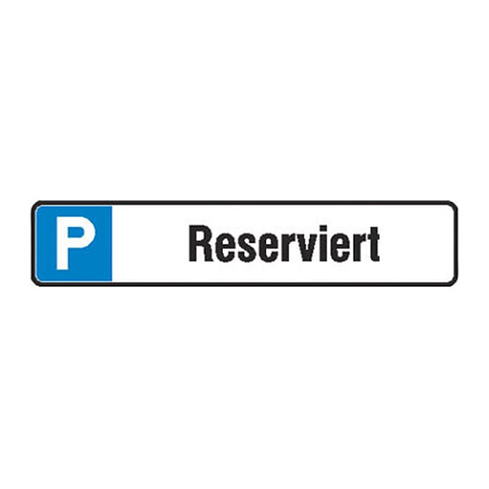 SafetyMarking® Hinweisschild "P Reserviert" rechteckig 52,0 x 11,0 cm, 1 St.