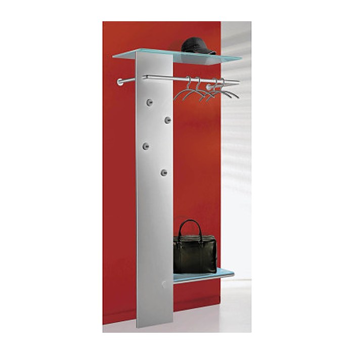 Kerkmann Wandgarderobe Kent 33676514 silber Metall 4 Haken 80,0 x 190,0 cm, 1 St.