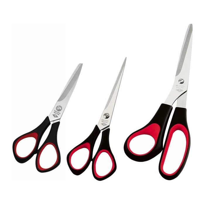 WEDO Linkshänder-Papierschere schwarz-rot 14,0 cm