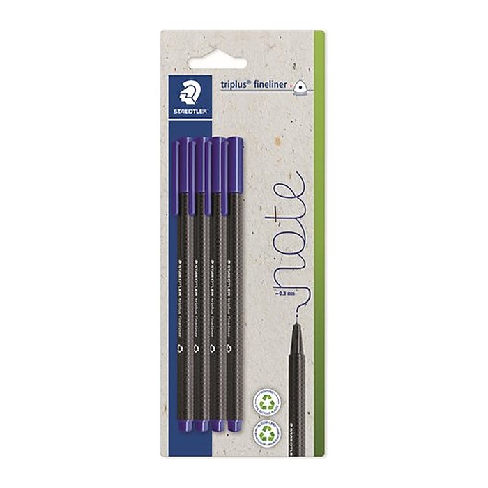STAEDTLER triplus® Fineliner blau 0,3 mm, 4 St.