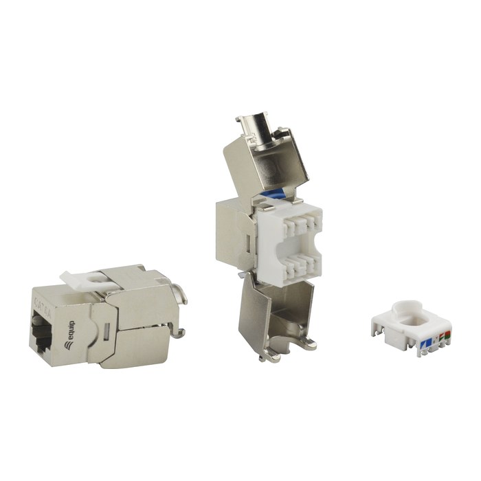 Equip Keystone Jack geschirmt Cat6A wzf.8Stk si