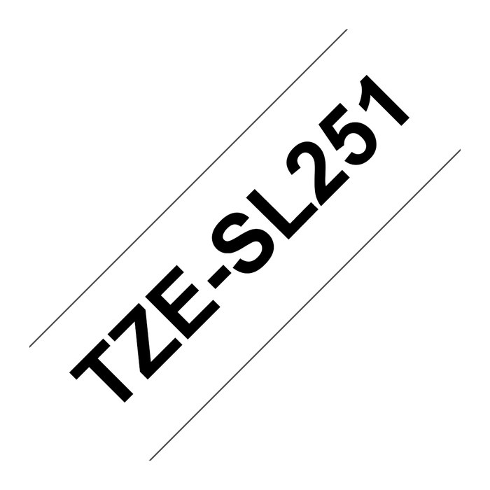 Schriftband Brother 24mm weiß/schwarz 8m TZe-SL251