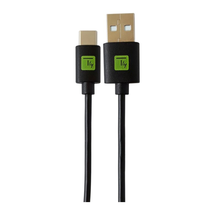Techly USB2.0 Kabel ST Typ-A - ST Typ-C schwarz, 0.1m