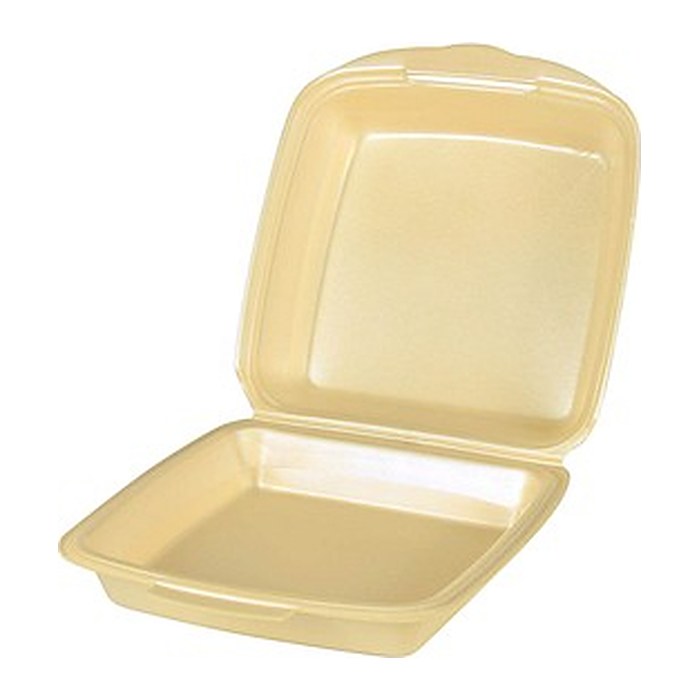 STARPAK Einweg-Menüschalen beige 22,5 x 22,0 cm, 50 St.