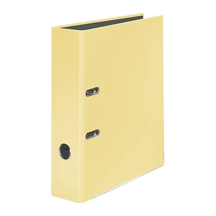 FALKEN Pastell Color Ordner Vanille Gelb Karton 8,0 cm DIN A4, 1 St.