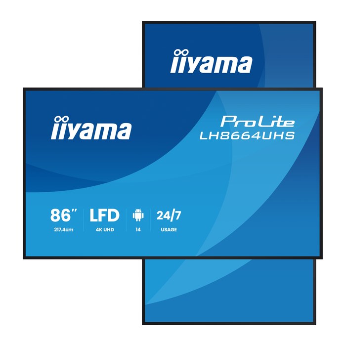 IIYAMA 217,4cm(85,6") LH8664UHS-B3AG 16:9 2xHDMI+USB-C (Speditionsversand)