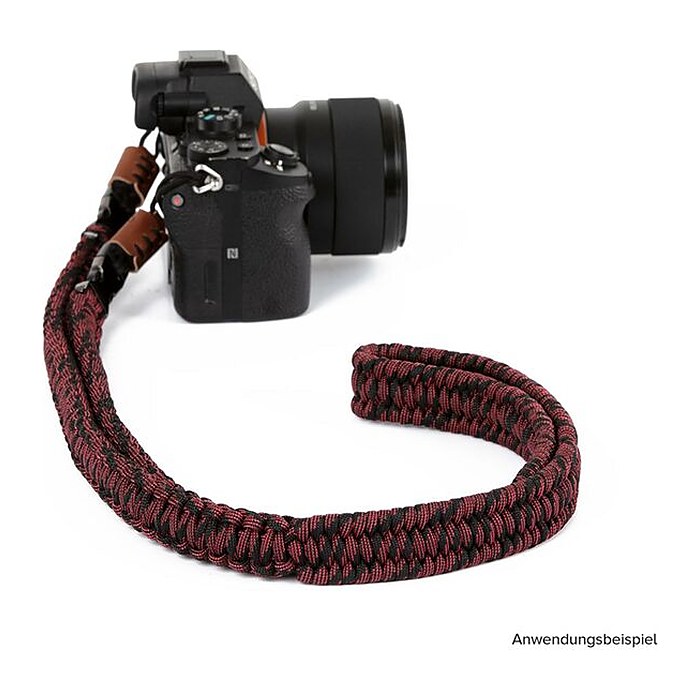 C-ROPE Kameragurt Traveler aus Paracord 125cm Red Dots retail