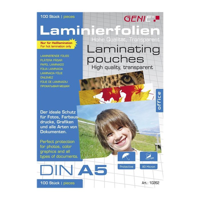 GENIE Laminiertaschen 100 A5 Folien