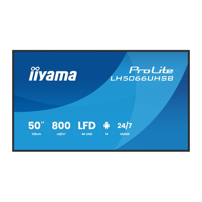 IIYAMA 125.7cm(50") LH5066UHSB-B1AG 16:9 2xHDMI+USB-C IPS (Speditionsversand)