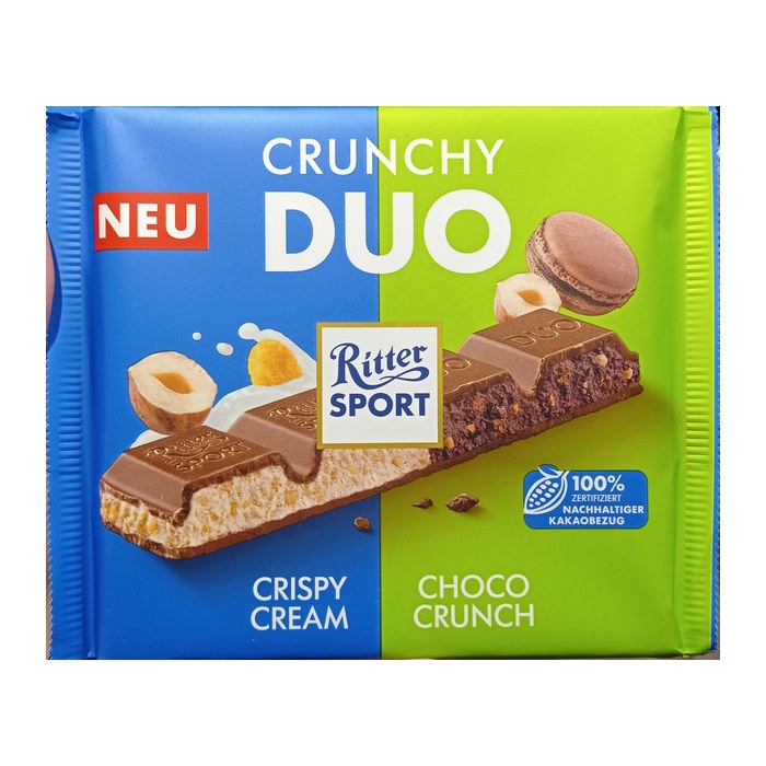 Ritter SPORT Crunchy Duo Schokolade 218,0 g, 1 St.