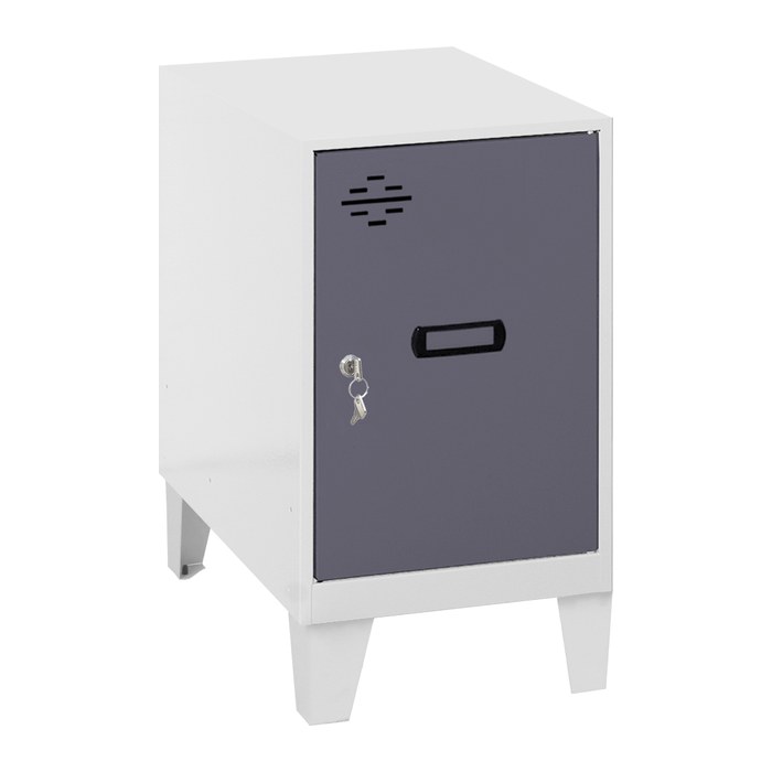 Simonrack Spind SIMONLOCKER DISM weiß, anthrazit 8425437119958, 1 Schließfach 30,0 x 50,0 x 57,5 cm