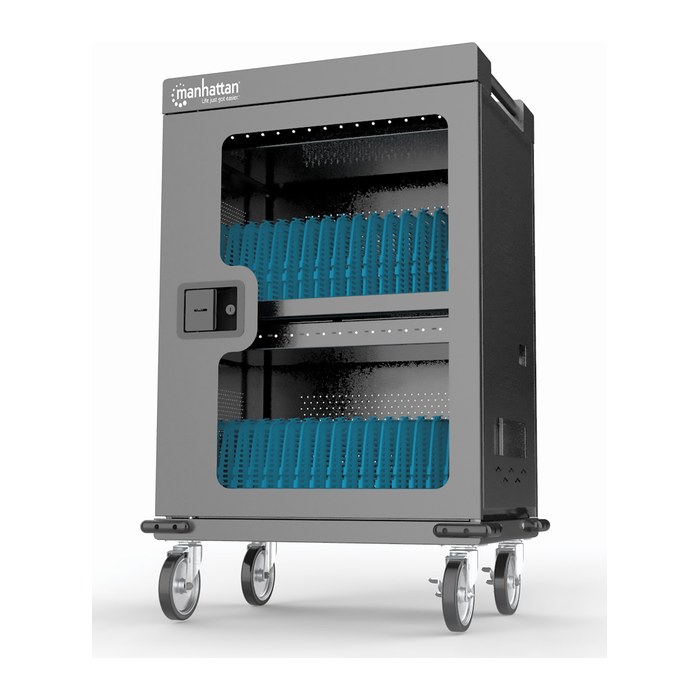 MANHATTAN Ladeschrank auf Rollen 32xUSB-C 576W gesa. 18W Po (Speditionsversand)
