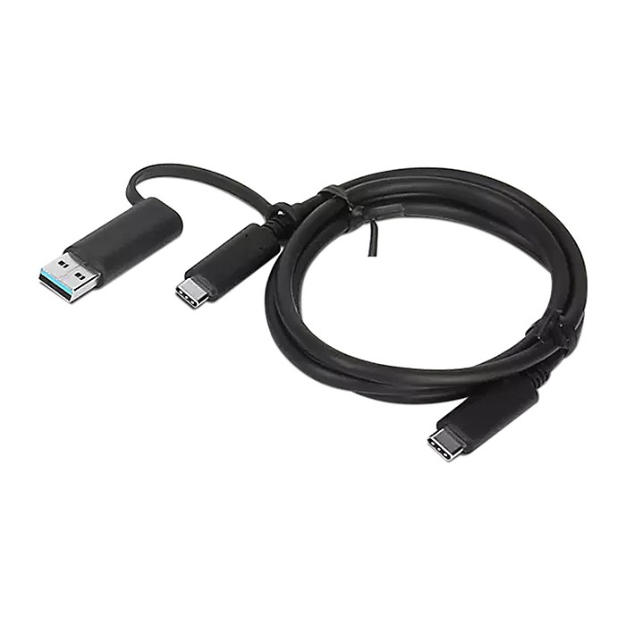 Lenovo USB-C Hybrid Kabel mit USB-A Adapter