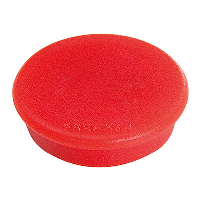 FRANKEN Magnet rot, Kunststoff Ø 3,8 cm, 10 St.